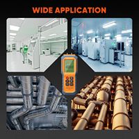 Handheld Manometer Dual-Port HVAC Digital Manometer Gas Pressure Tester for Natural Gas Pipelines Ventilation Detection