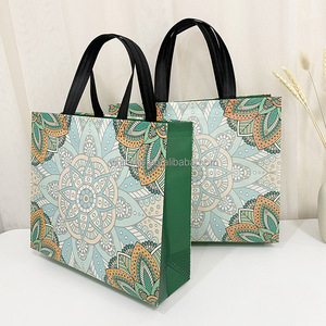 Giá bán buôn không dệt Tote túi với tái chế tính năng môi trường mua sắm quần áo bao bì tùy chỉnh in logo - Product Image 1