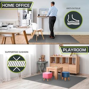 Tapis de sol antidérapant et non toxique pour exercices de BJJ, MMA, Judo, Taekwondo, 60x60 cm, épaisseur 10mm/12mm, couleur et logo personnalisables. - Product Image 2