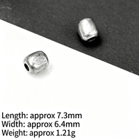 Perles ovales en argent plaqué cuivre, perles en forme de baril, perles individuelles, accessoires et ornements à la mode