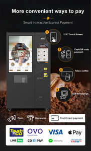 Bean to Cup <b>Coffee</b> Vending <b>Machine</b> <b>Fully</b> <b>Automatic</b> Cold Drinks Vending <b>Machine</b> for Business with Multi Language Support - Product Image 4