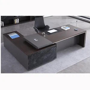Moderne Büromöbel Luxus-Büro tisch CEO Executive Desk Manager L-förmiger MDF-Tisch