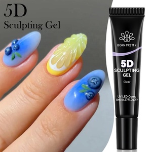 BORN PRETTY <span class=keywords><strong>Gel</strong></span> à ongles 3D transparent, <span class=keywords><strong>Gel</strong></span> sculptant 5D, <span class=keywords><strong>Colle</strong></span> à ongles pour le nail art DIY, le dessin, le moulage, la sculpture, la pose de pierres et la décoration - Product Image 3