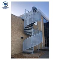 Prima Maßgefertigte Langlebige Moderne Wendeltreppe Glasgeländer Metallische Innen-Schwebetreppe für Villa & Hotel