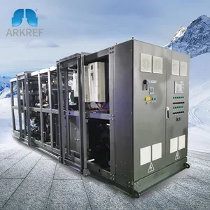 ARKREF CE onaylı endüstriyel Blast dondurucular et soğuk depolama Co2 soğutma sistemi soğuk oda kompresör ünitesi