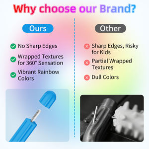 Новые красочные силиконовые скрученные сенсорные полоски, Заводская распродажа, игрушки для снятия стресса - Product Image 4