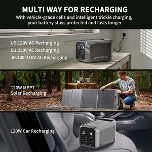 डैबसन 300w फास्ट चार्जिंग पोर्टेबल पावर स्टेशन आउटडोर सौर ऊर्जा स्टेशन पोर्टेबल जनरेटर लाइफपूल 4 बैटरी - Product Image 2