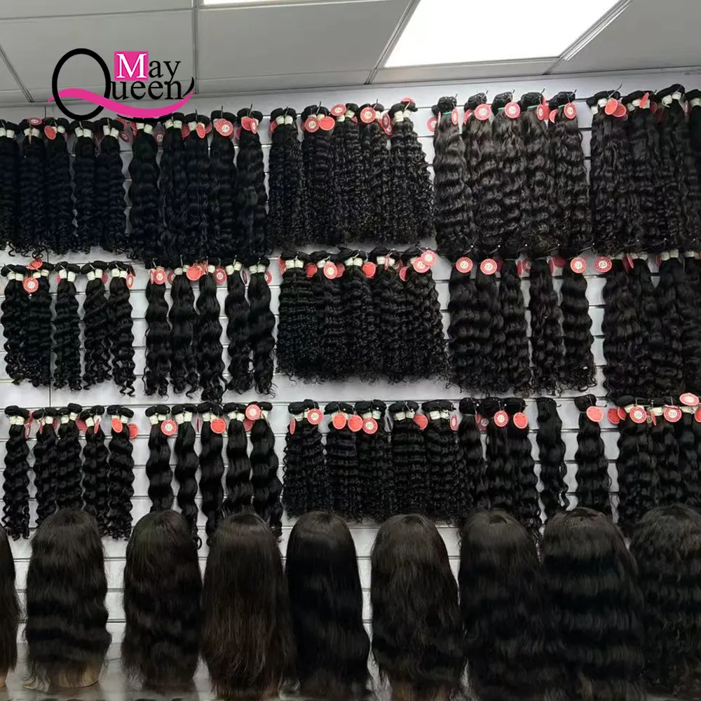 Unprocessed Vietnam Virgin Cuticle Intact Hair Vendors Bulk Double Drawn Hair Weft Virgin Brazilian Hair Bundles