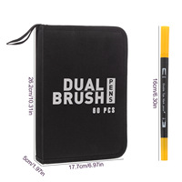 Chine bon 120 couleurs aquarelle Double meilleur feutre noir double pointe pinceau coloriage peinture dessin Permanent croquis marqueur stylo ensemble