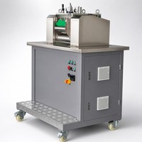 Máquina de Peletización de Plástico con Pantalla Táctil PLC, Molino de Dos Rodillos, Mezcladora de Compuestos Inteligente para Laboratorio, Granuladora, Almacenamiento de Recetas, CE ISO