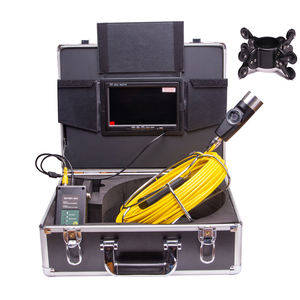 WP90E 50M boru çift kameralar boru hattı muayene sistemi 9 inç monitör drenaj kanalizasyon endüstriyel endoskop yılan <span class=keywords><strong>Video</strong></span> kamera - Product Image 2