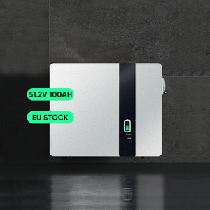 Netharlands Warehouse 5kWh 10kWh Wall-Mounted LiFePO4 <b>Batteries</b> 51.2V 102A Solar Energy Storage <b>Batteries</b> for Solar System - Product Image 1
