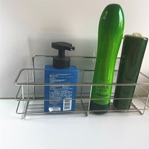 Moderno organizador de ducha de aleación de zinc para hotel con ventosa sin perforaciones, cesta de cosméticos para baño - Product Image 2