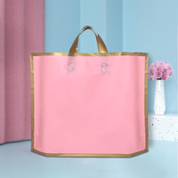 Sacs shopping en plastique personnalisés 4 couleurs, sacs en plastique imperméables, emballage cadeau pour vêtements, sacs shopping en plastique en gros