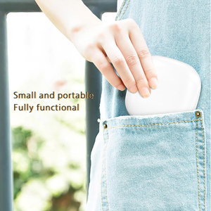 Vuông dual-mặt LED nhỏ gọn gương với 1X/5x Độ phóng đại xách tay trang điểm gương với đèn LED - Product Image 5