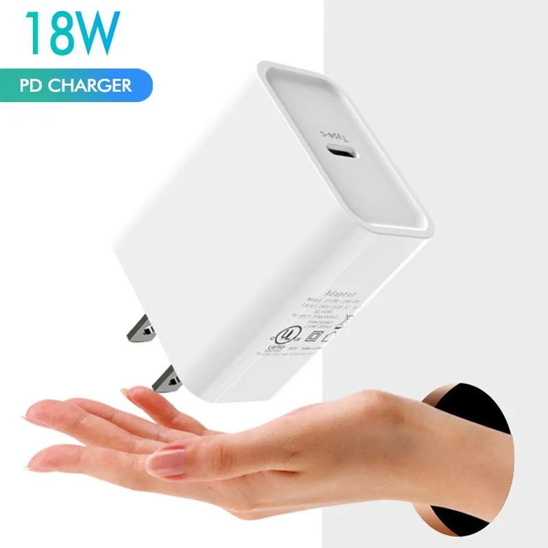 Factory wholesale 18w USB single port apple charger for iphone QC3.0 portable battery charger
