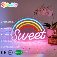 Letrero Luminoso LED Neonawall Sweet para Decoración de Pared, Ideal para Dormitorio, Fiestas, Bodas, Cumpleaños, Decoración de Fondo para Días Festivos