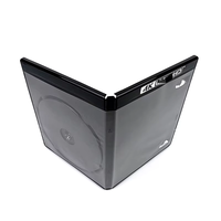 Boîtier de disque 4K UHD noir personnalisé en usine, épaisseur 11 mm, coque Blu-ray DVD pour usage domestique, automobile et bureautique, anti-poussière, durable et léger