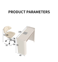 Ensemble table de manucure et chaises, équipement professionnel, bureau de manucure, table client pour salon de beauté, mobilier de salon de manucure, tables à ongles