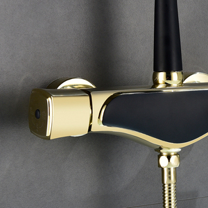 Modern Brass Shower Single Handle Wall <b>Mount</b> Chrome Ceramic Rain <b>Spray</b> HD-188 Shower - Product Image 3
