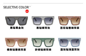 <span class=keywords><strong>2023</strong></span> femmes hommes personnalité personnalisée mode UV400 concepteur nouveau à la mode grand cadre carré large Temple <span class=keywords><strong>lunettes</strong></span> <span class=keywords><strong>de</strong></span> <span class=keywords><strong>soleil</strong></span> - Product Image 5