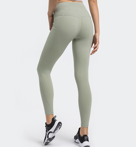 Leggings de Yoga de Cintura Alta para Mujer, Bolsillo Lateral con Solapa, Pantalones Deportivos de Yoga, Levanta Glúteos y Adelgaza, Transpirables, <span class=keywords><strong>DL126</strong></span> - Product Image 3