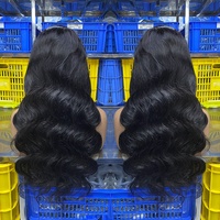 Perruque Body Wave pas chère en cheveux humains, Lace Front, Cheveux Brésiliens, Perruque complète 360 en cheveux humains, Perruques frontales HD 13x4 pour femmes noires
