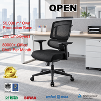 Chaise de bureau ergonomique en maille avec accoudoirs 3D, support lombaire, siège coulissant et inclinable, idéale pour les réunions - GTChair