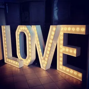 4ft Marquee Letters Wholesale Wedding Decor Lights Marquee Letter 3ft Led grandi numeri Giant Light Up Letters Led Marquee