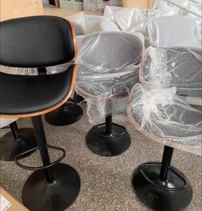 <span class=keywords><strong>Tabouret</strong></span> de bar moderne avec revêtement en cuir Nappa pour îlot de cuisine, comptoir, pub, restaurant - Product Image 5
