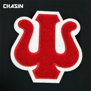 Custom Embroidered Chenille College Greek <strong>Letter</strong> Patches <strong>Fabric</strong> Flower Shape Custom Chenille Greek <strong>Letters</strong> - Product Image 2