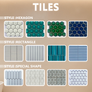 Azulejos Decorativos de Porcelana, Modernos, Gris Claro, Artísticos, Personalizados, Duraderos, para Pared, en Oferta - Product Image 6