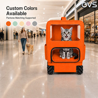 Poussette intelligente pour animaux de compagnie OVS Twin Premium multifonctionnelle, innovante, avec suivi automatique à 4 roues et télécommande