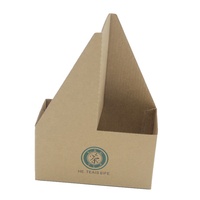 Support à café à emporter en carton kraft, porte-gobelets jetable pour 2 boissons avec poignée pour service de livraison de repas