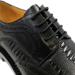 Italian Handmade High Quality Special Wide <b>Edge</b> Vintage Men Luxury Oxford Formal Wedding Shoes Comfort Autumn Light Custom Logo - Product Image 5