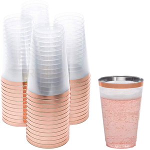 10oz cốc nước dùng một lần 300ml Thiết kế hiện đại nhựa dùng một lần uống bên đồ ăn với hoa hồng mô hình Phnom Penh Air cup - Product Image 5