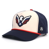 Casquette de baseball personnalisée OEM avec logo découpé au laser, casquette de performance imperméable à 5 panneaux, casquette de golf avec patch en caoutchouc 3D
