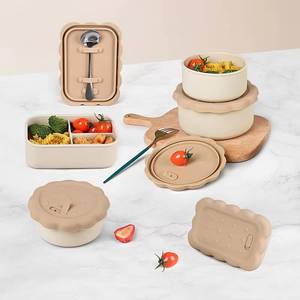 Customized High-Capacity Grade Silicone Bento <b>Lunch</b> BPA Free Food Spotted Storage <b>Box</b> With Lid - Product Image 1
