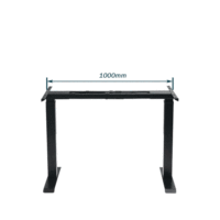 Bureau de travail ergonomique moderne largement utilisé, réglable en hauteur électriquement, cadre en métal, table d'ordinateur debout, extensible, fixation rapide