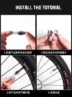 DELANHUWI LKT LED Flash bicicleta luz batería rueda neumático válvula radios Lámpara decorativa para bicicleta y coche motocicleta