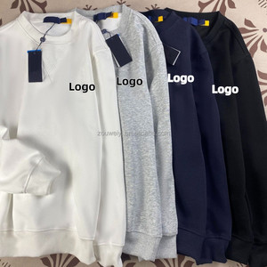 RL Ruff for Mark Sudadera de cuello redondo <span class=keywords><strong>para</strong></span> hombre 100% algodón Sudadera con capucha Anti-Pilling Pullover manga larga caballo sudadera bordada - Product Image 5