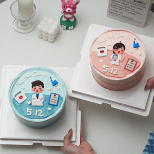 Decorazione di torta di plastica medico infermiera torta topper armadietto dei medicinali stetoscopio - Product Image 2