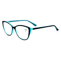 Lunettes de lecture œil de chat classiques et tendance, montures PC, logo personnalisé, charnières à ressort légères, pour femmes