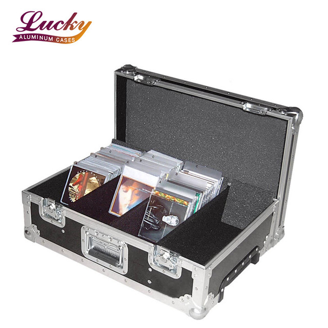 ATA Aluminum Case With Wheels Holds up to 500 CDs or 420 DVDs Flight Storage case