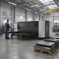Machine de découpe laser à fibre CNC de l'usine chinoise Hongniu pour métal, taille personnalisable, haute vitesse 80 m/min, épaisseur 0-25 mm