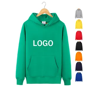 Latest wholesale custom logo mens regular size fitted hoodie unisex oversize cotton long sleeves plain pull over blank hoodies