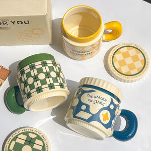 Offre Spéciale – Tasse Vintage Créative en Porcelaine et Céramique, Design Élégant, avec Couvercle, 400 ml, Écologique, Logo Personnalisable, Idéale pour les Fêtes - Product Image 5