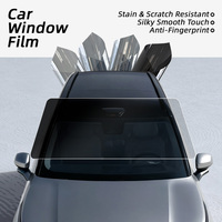 Film solaire automobile en PET, sans interférence de signal GPS etc., toucher soyeux, anti-traces de doigts, protection UV pour vitres de voiture, 4 ans