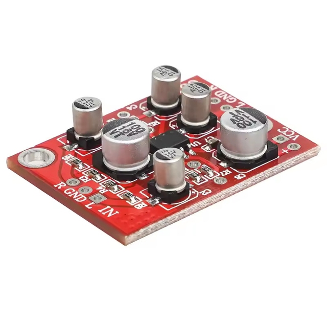 OKYN202508 DC 5V to 15V Audio Preamp Module AD828 Op Amp Stereo Preamplifier Board for Power Amplifier DIY Projects