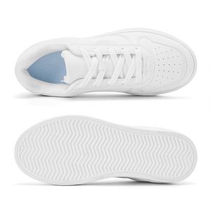 Chaussures de skate personnalisées pour adolescents, mode, lacets, imperméables, blanches, en PU, chaussures de skate décontractées pour hommes - Product Image 2